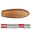 ZISIZ Boat-Shaped Acacia Wood Serving Tray