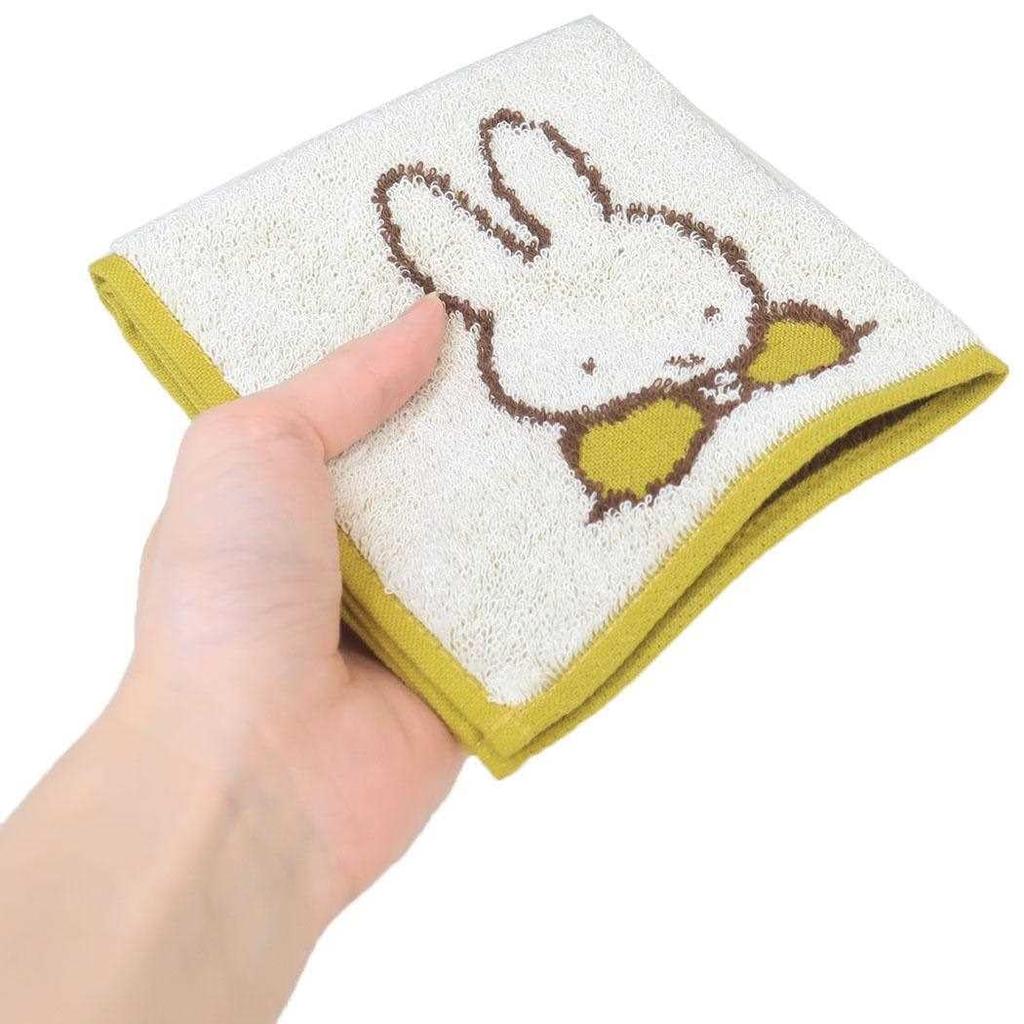 Marimo Craft Miffy x Choju Giga Mini Waiwai Gaya W250xH250mm Towel, Gaya, Approx. DBC-228