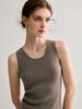 German Yangzi Wool-Blend Slim Knit Vest Round Neck Thin Camisole Base Layer Shirt