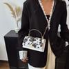 Yogodlns Women PU Leather Small Handbag Cow Print Crossbody Shoulder Bag for Work Daily Shopping Travel Phone Purse