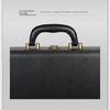 PU Leather Document Storage Box Handheld Men Suitcase Leisure Key Toolbox  Women Men