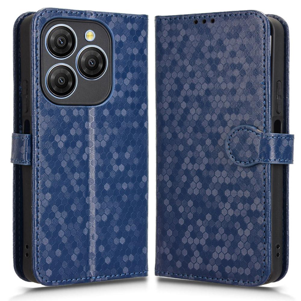 

Для Blackview Shark 9 5G Чехол-кошелек Тиснение точками Чехол для телефона из ПУ кожи Dark Blue