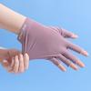 Female Summer Sunscreen Half Finger Gloves With Quick Dry And Touch Screen Functionality