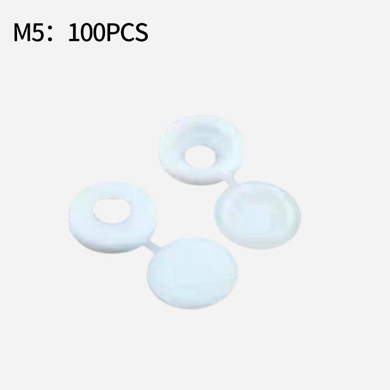 100Pcs Hinged Plastic Screw Cap Cover Nuts Fold Snap Protective Cap Button Screw Wood Furniture Decorative Nuts Bolts Hardware