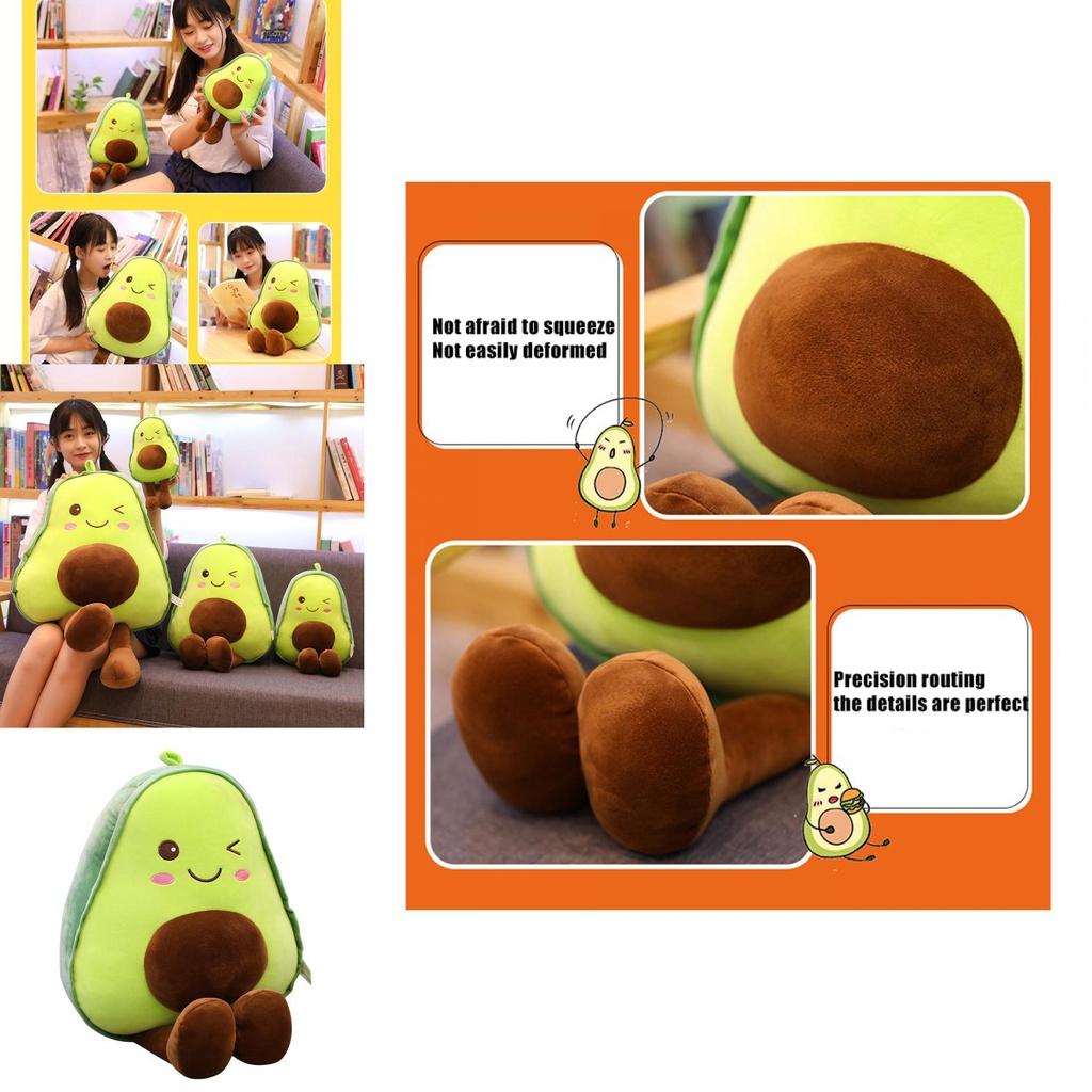 Fun And Soft Avocado Plush Toy For Kids Skin-friendly And Super Comfortable!