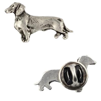 Dackel - Versilberte Hunde-Brosche, eleganter Anstecker, Dekoration für Revers von der Marke