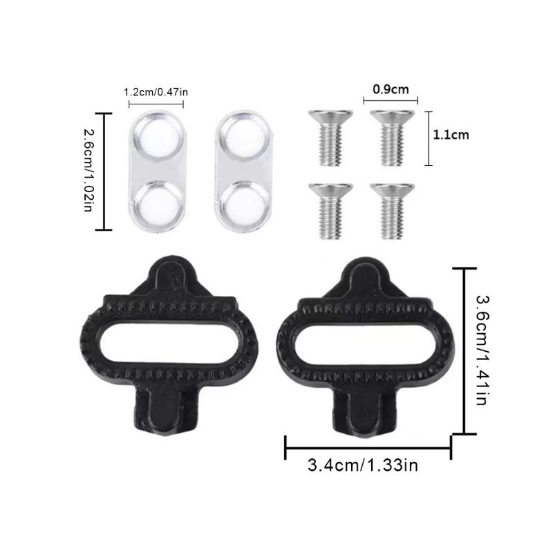 

[ZYAS][ZYAS]1 Set Bicycle Accessories Mountain Bike Shoes Cleats Multi-Release SPD Pedal Cycling Shoes Clips Kit For SH51[ZYS]