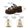 Fashion retro strap combination thick-soled cool slippers women's summer wear new high-end fashion Roman sandals