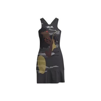 Women's Graphic Print Sleeveless Dress Black HG3159