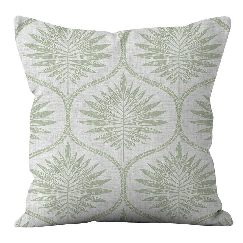American Blue Retro Cotton Linen Single-sided Pillow Case Sofa Living Room Bedroom Cushion Pillow Home Waist Pillow