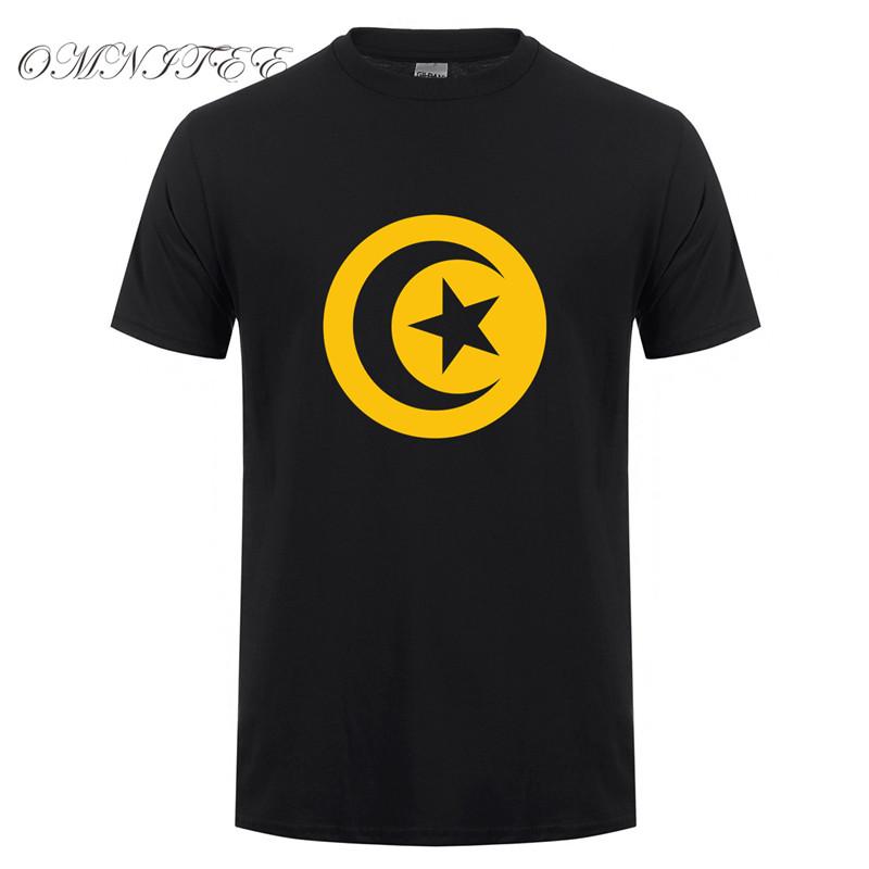 Omnitee New Fashion Tunisia Flag T Shirts Unisex Summer Style Short Sleeve Cotton Oneck Fashion Tunisian Tshirts Tops Oz011