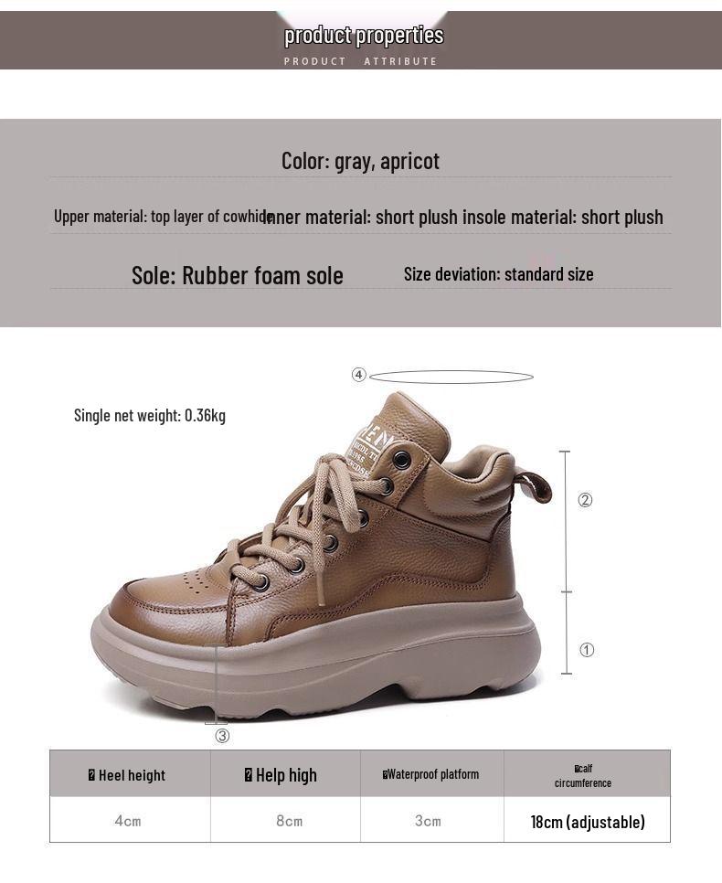 Women's Retro Genuine Leather Ankle Boots - Warm, Versatile, Thick Sole, Casual British Martin Style for Autumn and Winter.