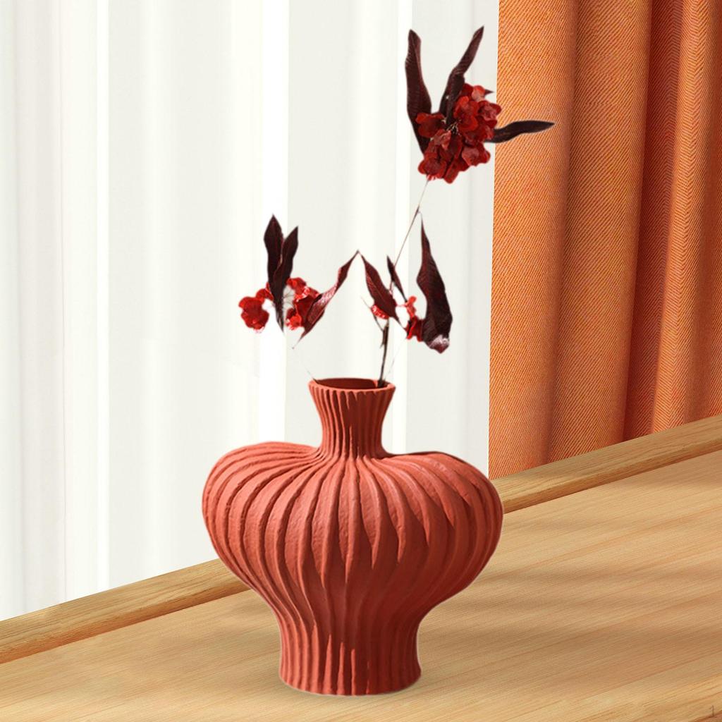 Ceramic Flower Vase Bud Plant Pot Dry Flowers Birthday Gift Flowerpot Floral Arrangement for