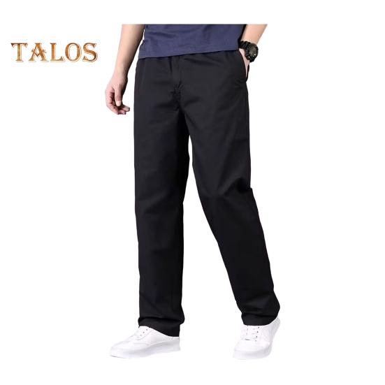 Herre Cargobukser Rette Brede Ben Ensfargede Lommer Knapp Glidelås Glatt Hurtigtørkende Outdoor Streetwear Langbukser