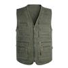 Waistcoat Plus Size Breathable Cotton Men Fishing Multi Pockets Vest Jacket for Shooting