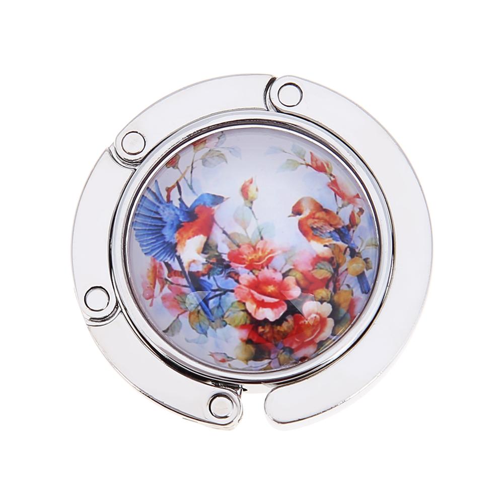 

Portable Metal Handbag Hook Hanger Foldable Table Bag Purse Holder Hanger Multi-style Crochet Decoration for home