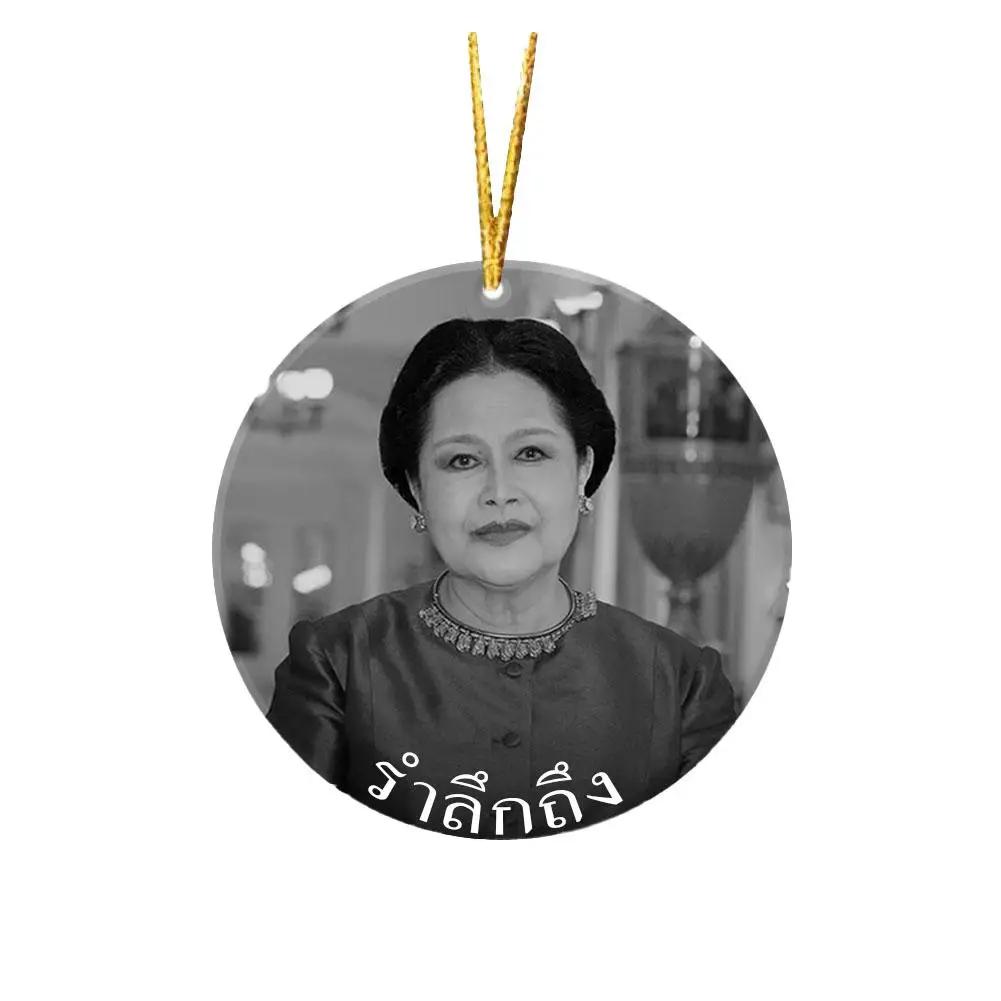 Acrylic Pendant Commemorating The Queen Of Thailand 8*8cm F7F9