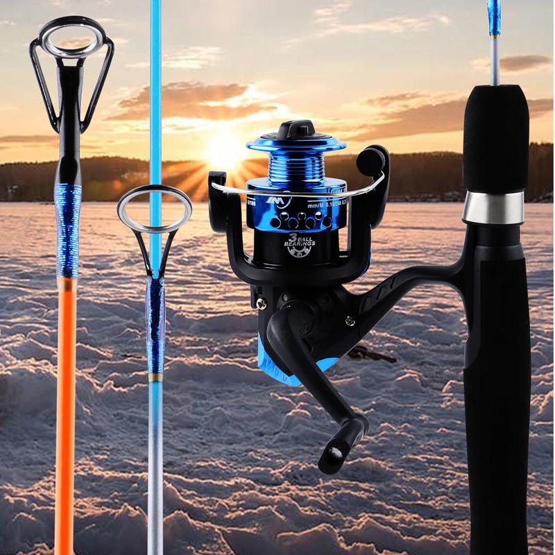 Sada pro rybaření pod ledem Protable rybářský prut pod ledem Combo Naviják pro rybaření pod ledem Smooth Lehký zimní rybolov