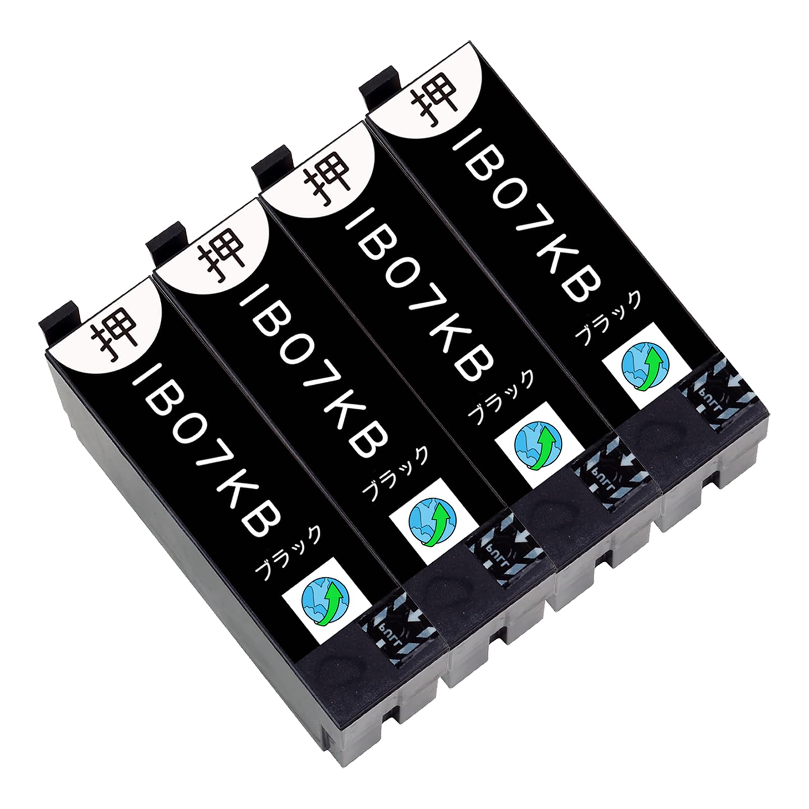 

IB07 (KBBlack) Compatible Mouse Ink Cartridges, Set of 4, Compatible with Genuine Ink, IC Chip, Ink Level Display, High Capacity, Individually