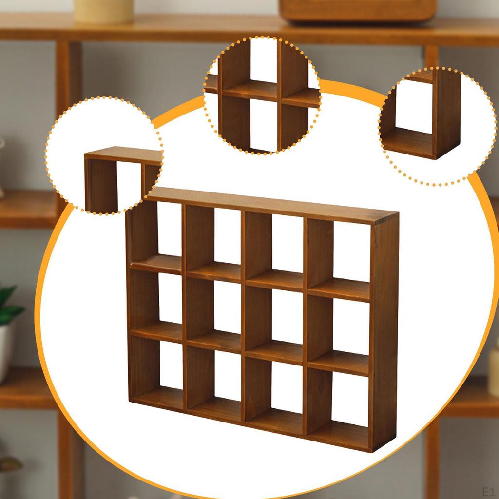 Schattenbox Ausstellungsregal Schwebendes Vielseitiges Gehäuse Aufbewahrungsorganizer für Sammlerstücke