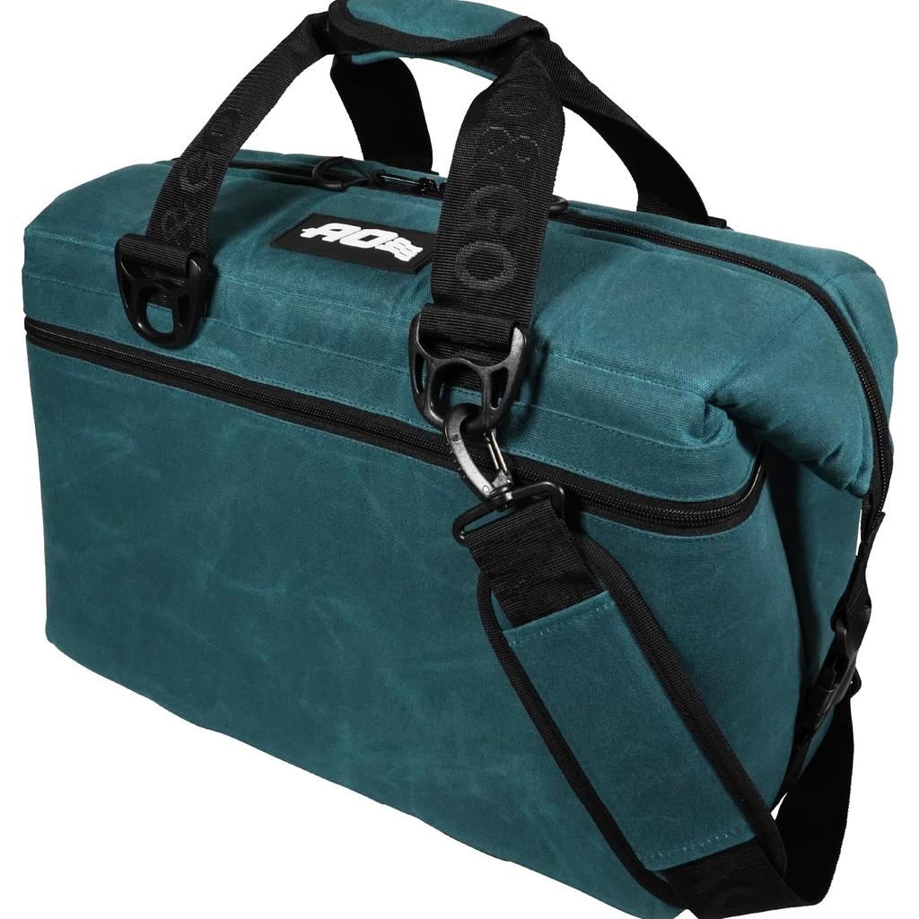 AO Coolers Waxed Canvas Soft Insulated Cooler Warranty Official 24-Pack Cooler, Navy, 23L, Lightweight, Box/Bag, 5-Year (Japan Product) [Genuine