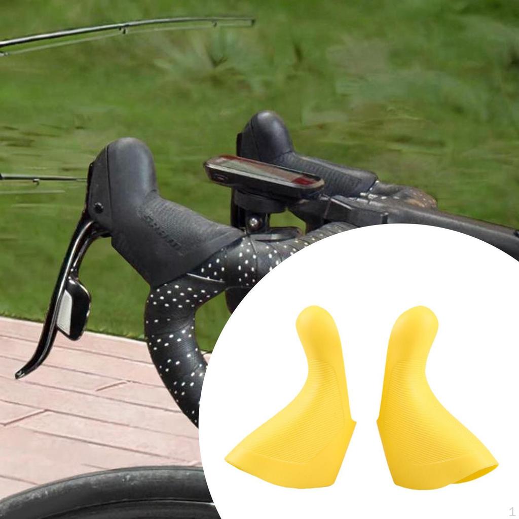 2 Stück Handschalthebelabdeckungen Rennrad Bremshebel Gummis Fahrrad Lenkergriffe Elegante Überzüge