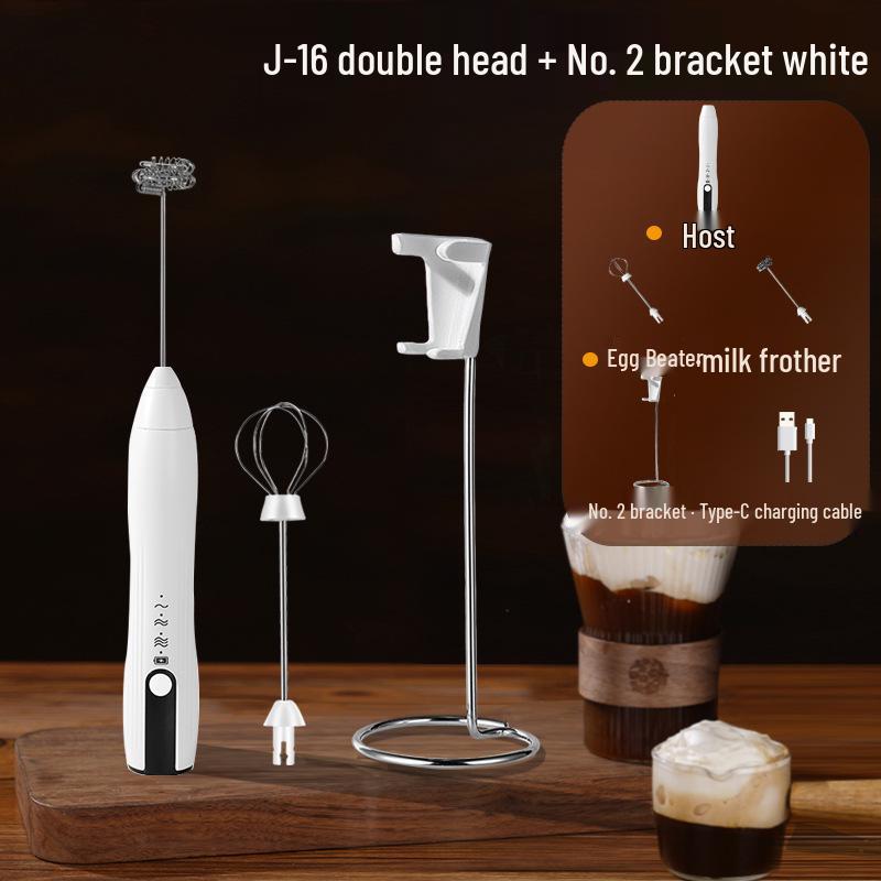 Portable Rechargeable Handheld Electric Milk Frother & Coffee Mixer