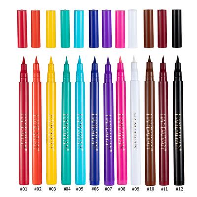 Rainbow DIY Painted Eyeliner ist nicht leicht zu verwischen. Matte Eyeliner Anfänger-Augen-Make-up
