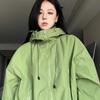 Harajuku Green Jackets Donna Y2k Streetwear Cappotti Oversized Autunno Outdoor Oversized Vintage Jacket Prodotti di tendenza