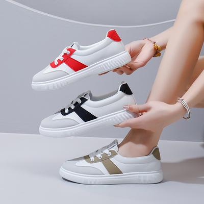 2025 Summer Little White Shoes New Korean Version Ins Female Students Platform Heightening Sports Board Shoes Casual Shoes Female 2073
