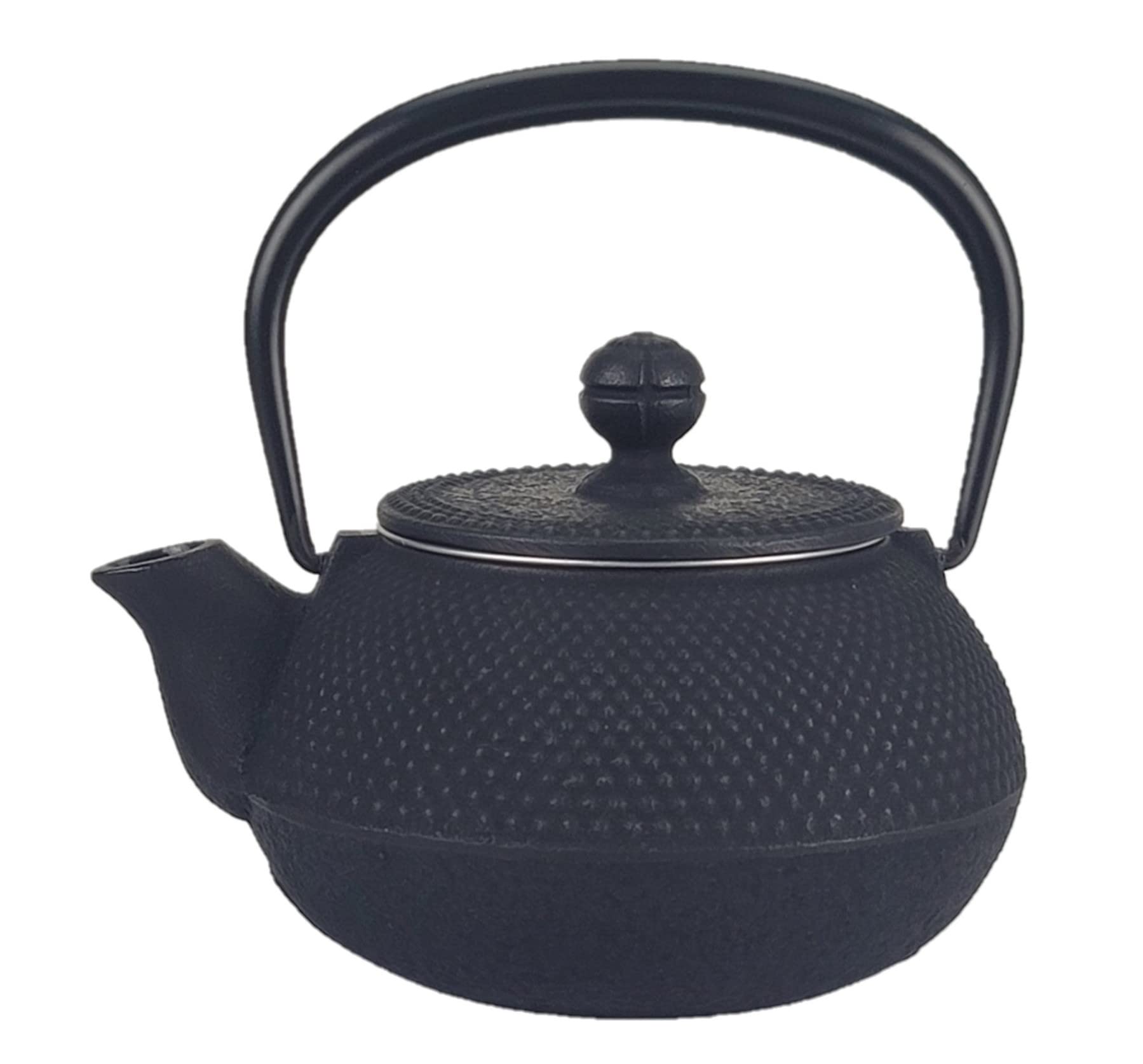 Iwachu Type Arare interior and Nambu 12301 Teapot, 3, Pattern, Black, 0.32L, Enamel-coated lid, Ironware, чёрный