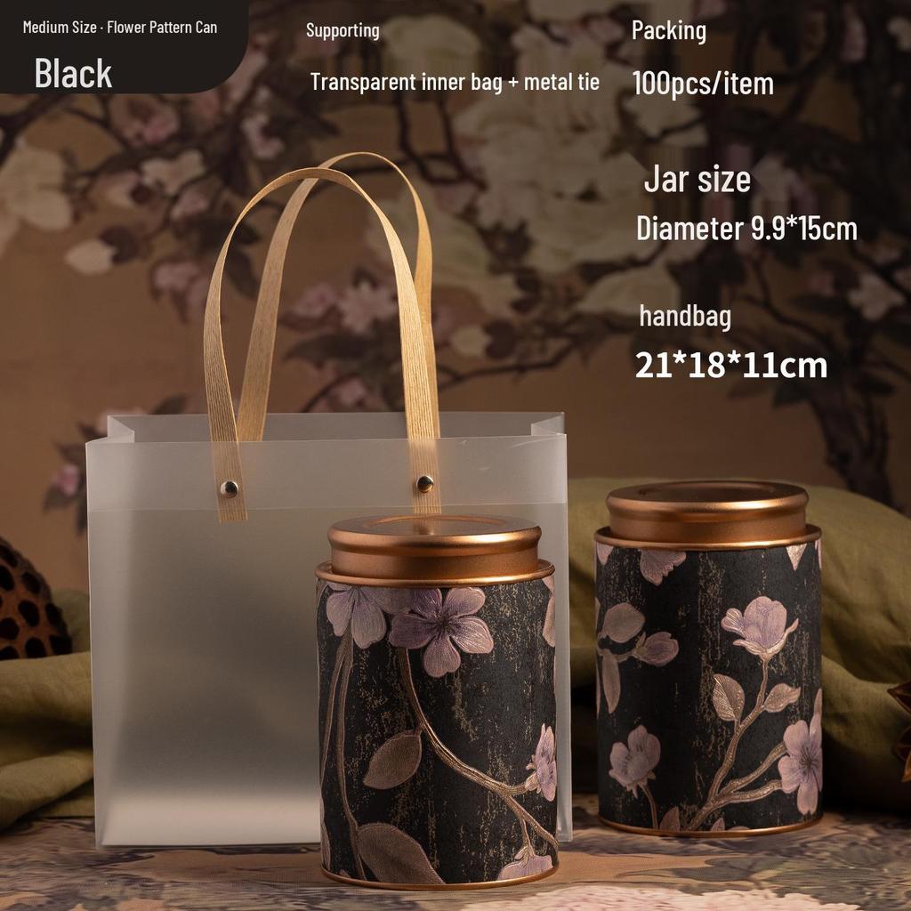 Exquisite Multi-Tea Storage Can: Sealed Container for Black, Green, Jasmine, White, & Oolong Tea.