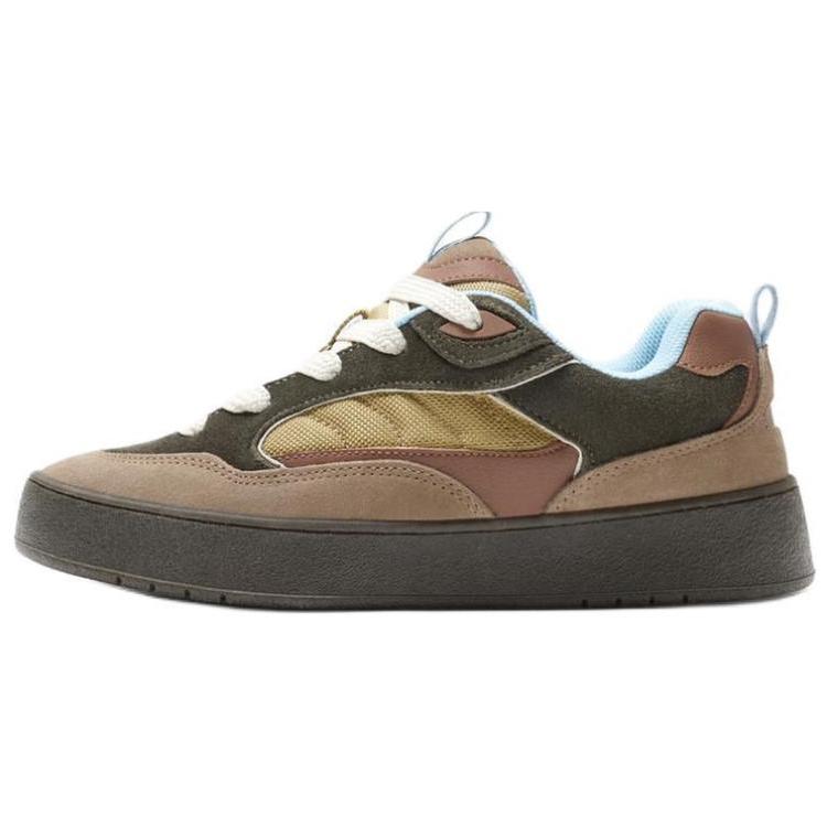 

ZARA Colorblock Suede Platform Sneakers Multi Womens 1220952070038 45