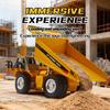 1:64 RC Dump Truck, 2.4G Remote Control Mini Construction Truck with Lights and Sound, Auto Demo, Auto Cruise