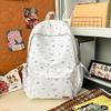 Schoolbag New Large-capacity Backpack Women's Simple, Lightweight and Sweet Schoolbag Korean Version of Junior High School Students Cute Fashion 