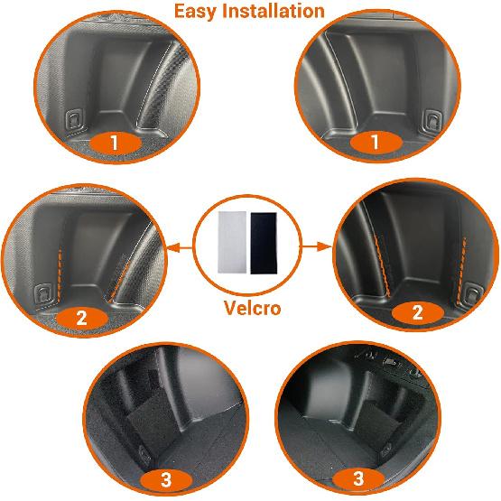 Subaru Forester Trunk Organizer, Trunk Storage Fiberboard Panel, 2Pcs (Driver'S Side+Passenger'S Side, Multi-Color)