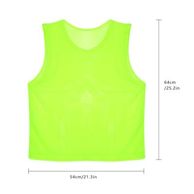 12 Pack Football Jerseys, Mesh Football Training Vests Brthable Football Jerseys NaBibs for Tm Sports Games