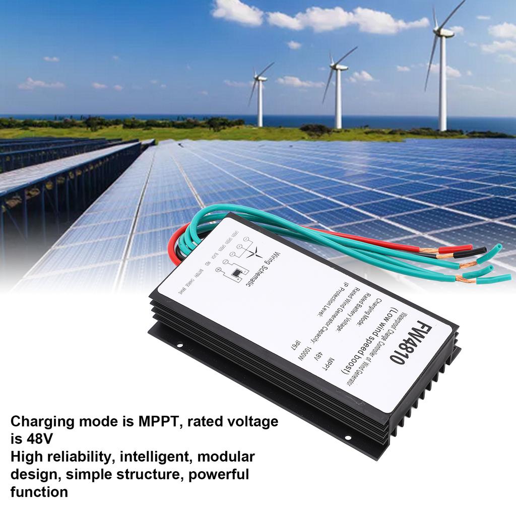 1000W Wind Generator Charge Controller 48V IP67 Waterproof MPPT Wind Turbine Charging Controller