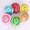 Funny Multi-color Children Kid Gift Rotate Wooden Hand Spinning Toy Spinning Top