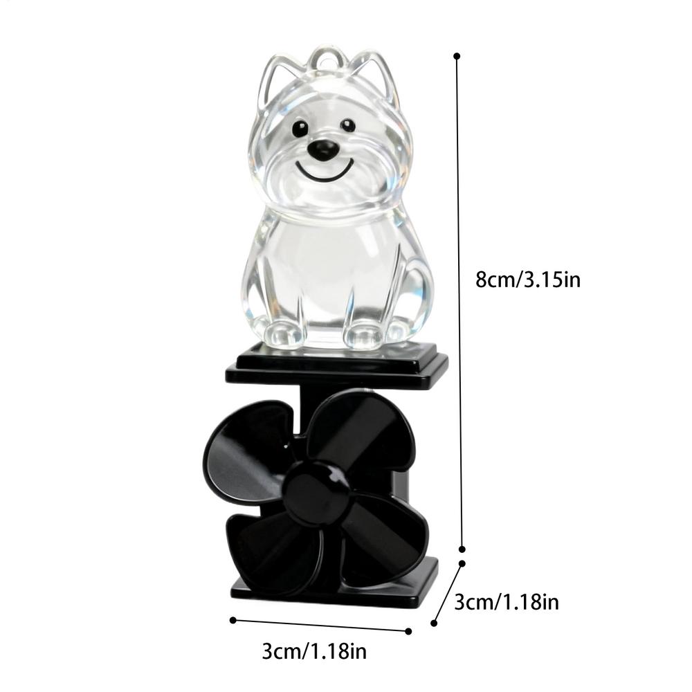 Dog Statue Motorcycle Light Up Decoration Wind Powered Animal Figurine for Motorcycle Handlebar Outdoor Cycling Night Riding