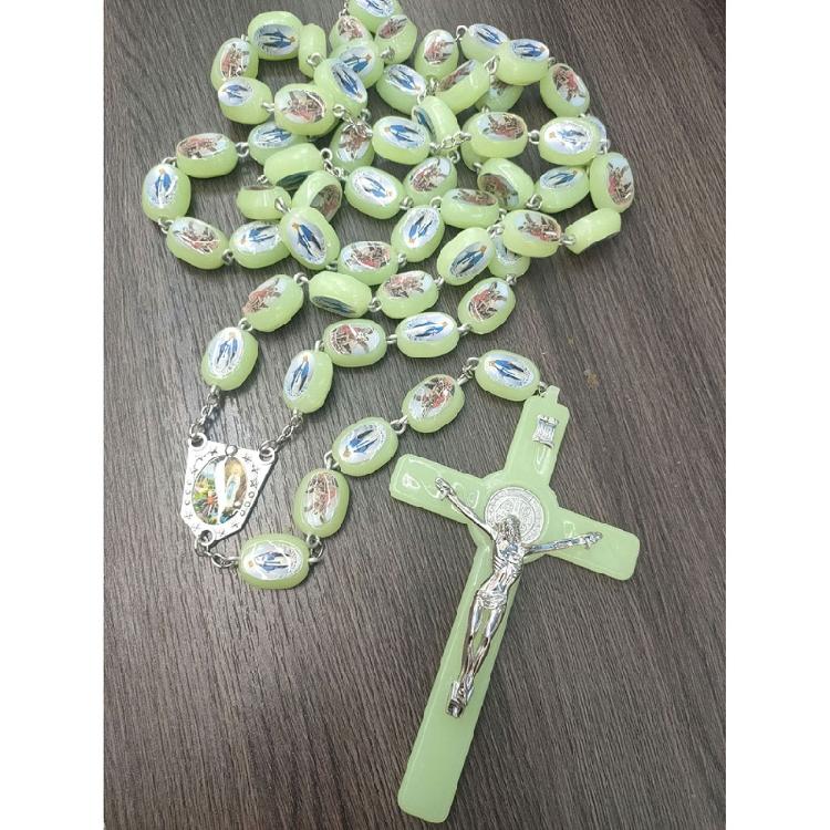 Catholic Angel Virgin Mary Rosary Beads Wall Hanging Rosary for Cross Necklace