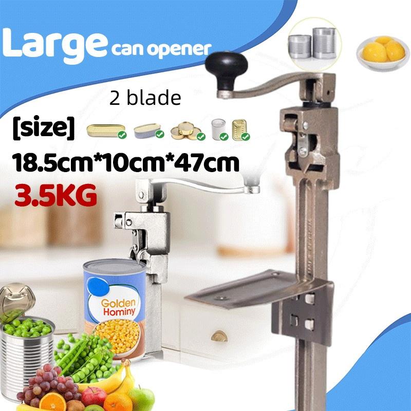 Cast Steel Commercial Can Opener 47cm Industrial Table Mount Bottle Tin Opener Heavy-Duty Manual Canned Fruit Bottle Opener