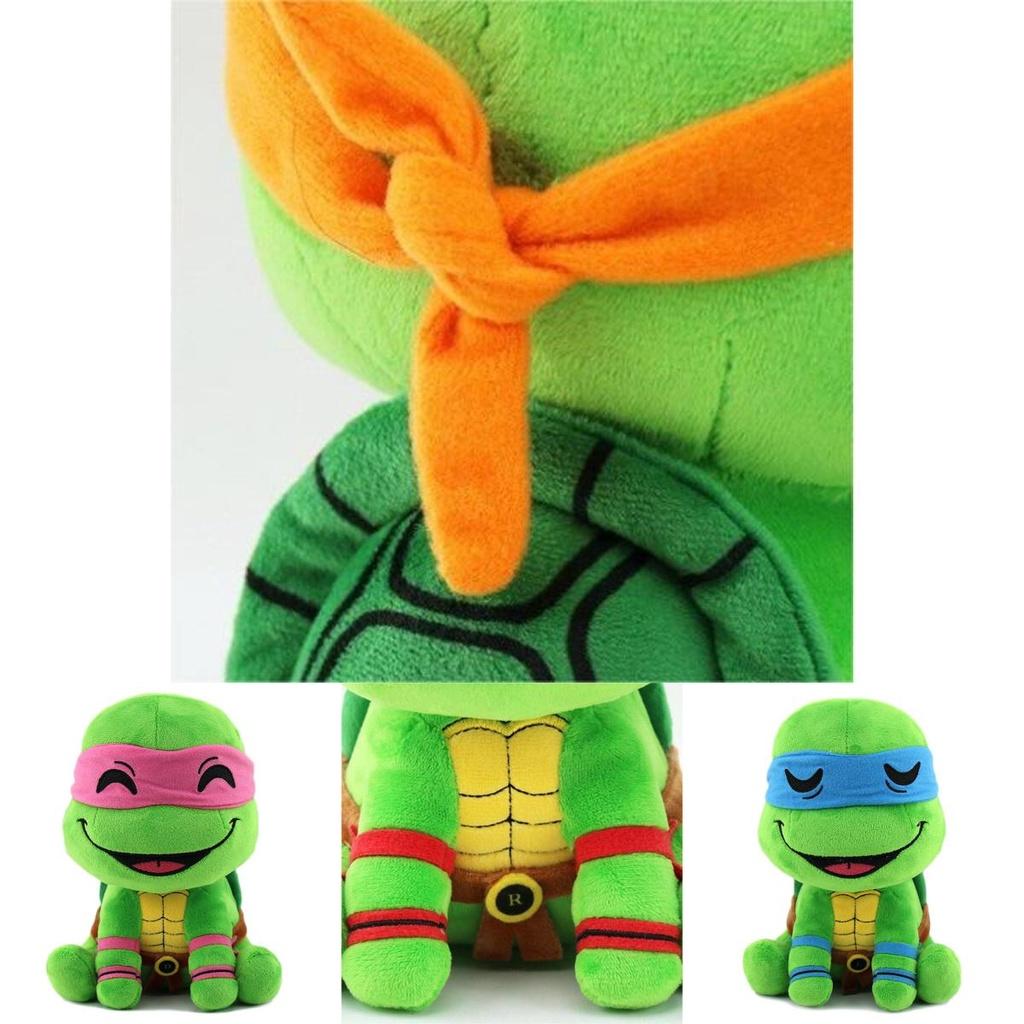Pelúcia Fofa de Tartaruga Ninja Animal de Pelúcia Macio Para Crianças Figura de Tartaruga Estilo Desenho Animado