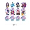25Pcs Hunters Demon Cake Toppers For Birthday Decorating Or Children'S Fans
