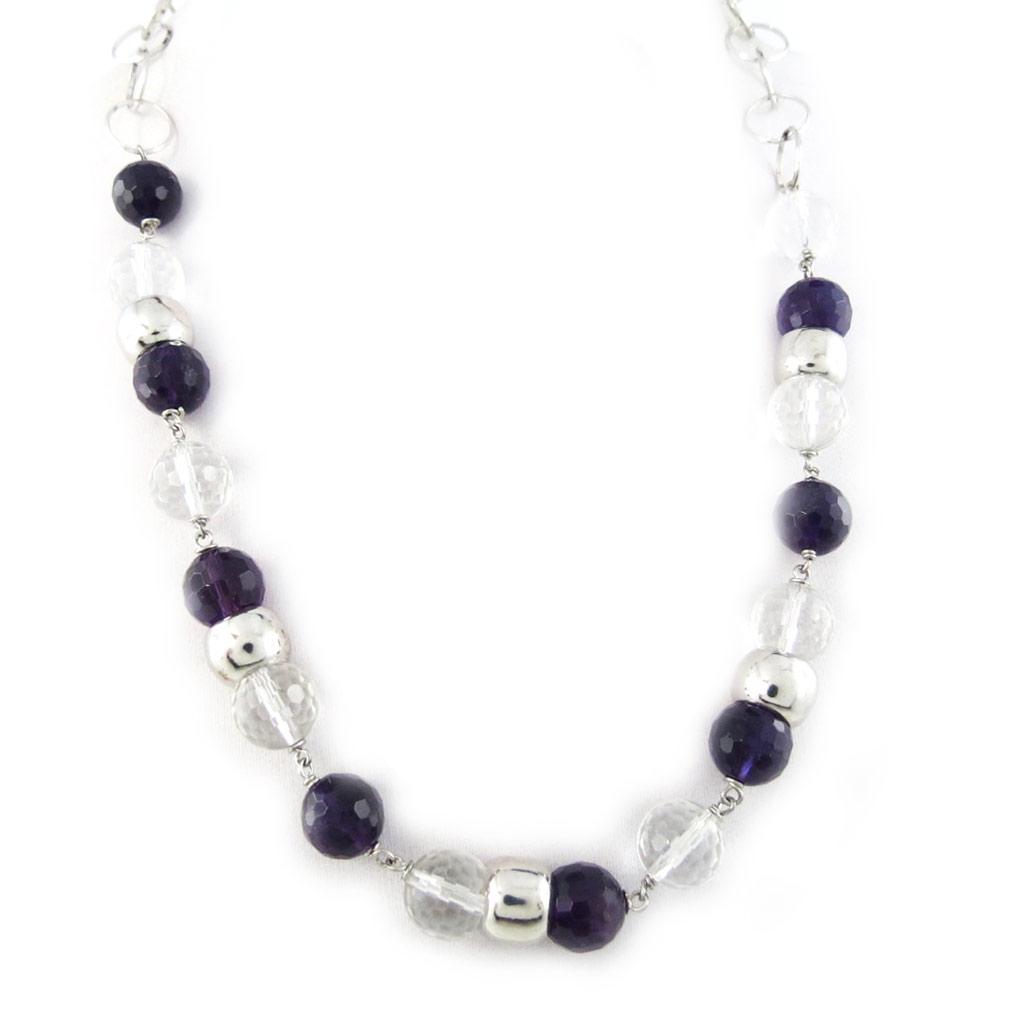 

Altesse [M4123] - Серебряное ожерелье с аметистом «Минералия»