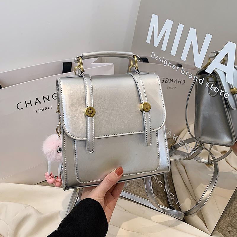 Backpack bag women's new trendy college style backpack versatile multi-functional shoulder handbag travel bag