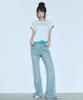 Nigaennikol Stud Bootscut Denim Pants_Blue