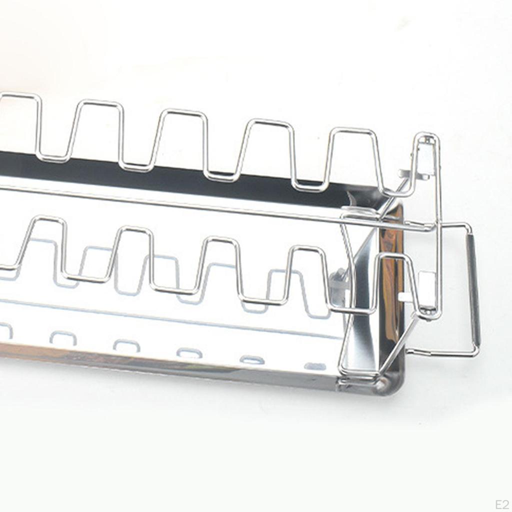 Grill Rack Drip Smoker Oven Roaster BBQ Accessory for Outdoor Backyard Camping Picnic Barbecue