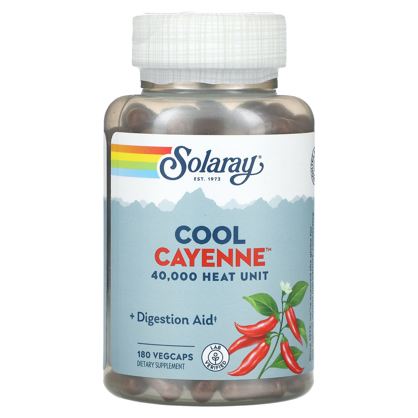 

Cool Cayenne, 180 Veggie Capsules (300Mg per Veggie Capsule)