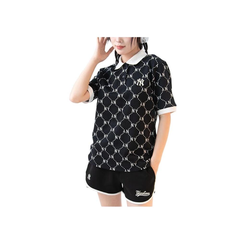 New MLB Polo Shirts Women's Black 3FPQM0243-50BKS